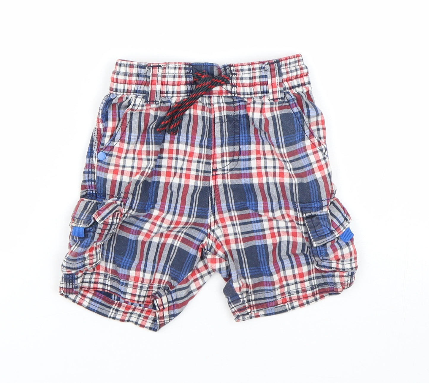 George Boys Multicoloured Plaid  Cargo Trousers Size 18-24 Months  - Shorts