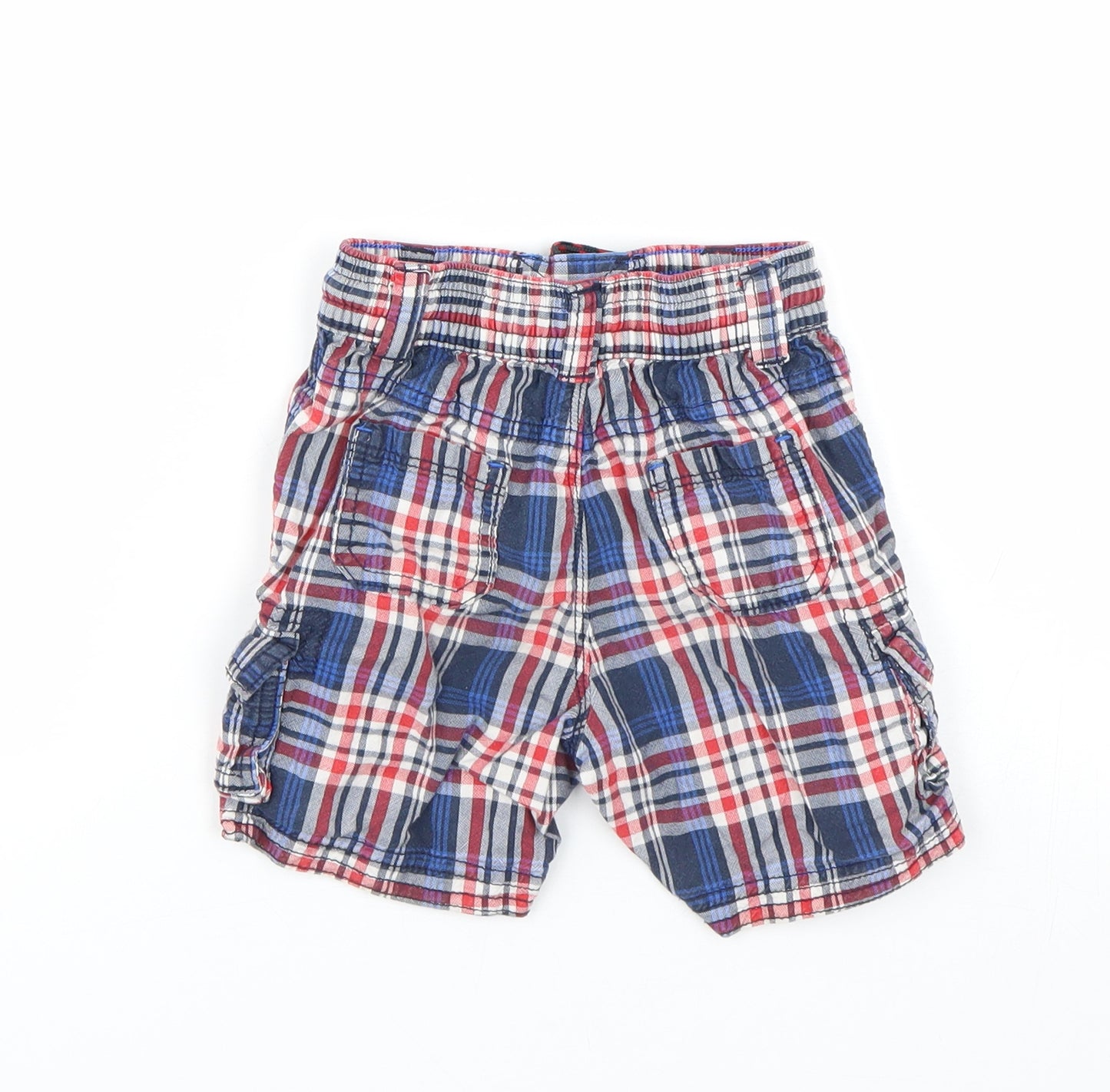 George Boys Multicoloured Plaid  Cargo Trousers Size 18-24 Months  - Shorts