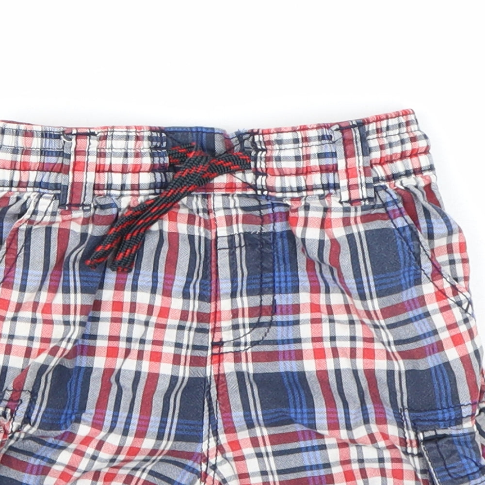 George Boys Multicoloured Plaid  Cargo Trousers Size 18-24 Months  - Shorts