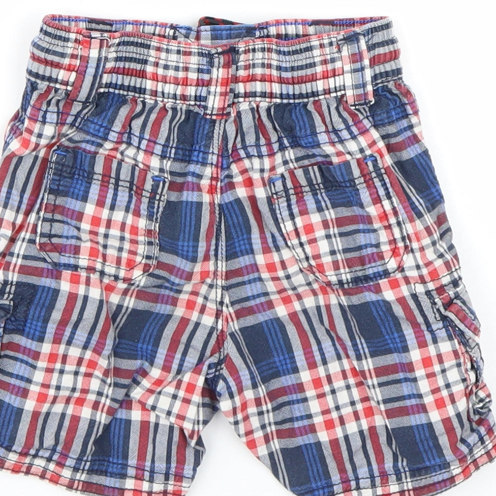 George Boys Multicoloured Plaid  Cargo Trousers Size 18-24 Months  - Shorts