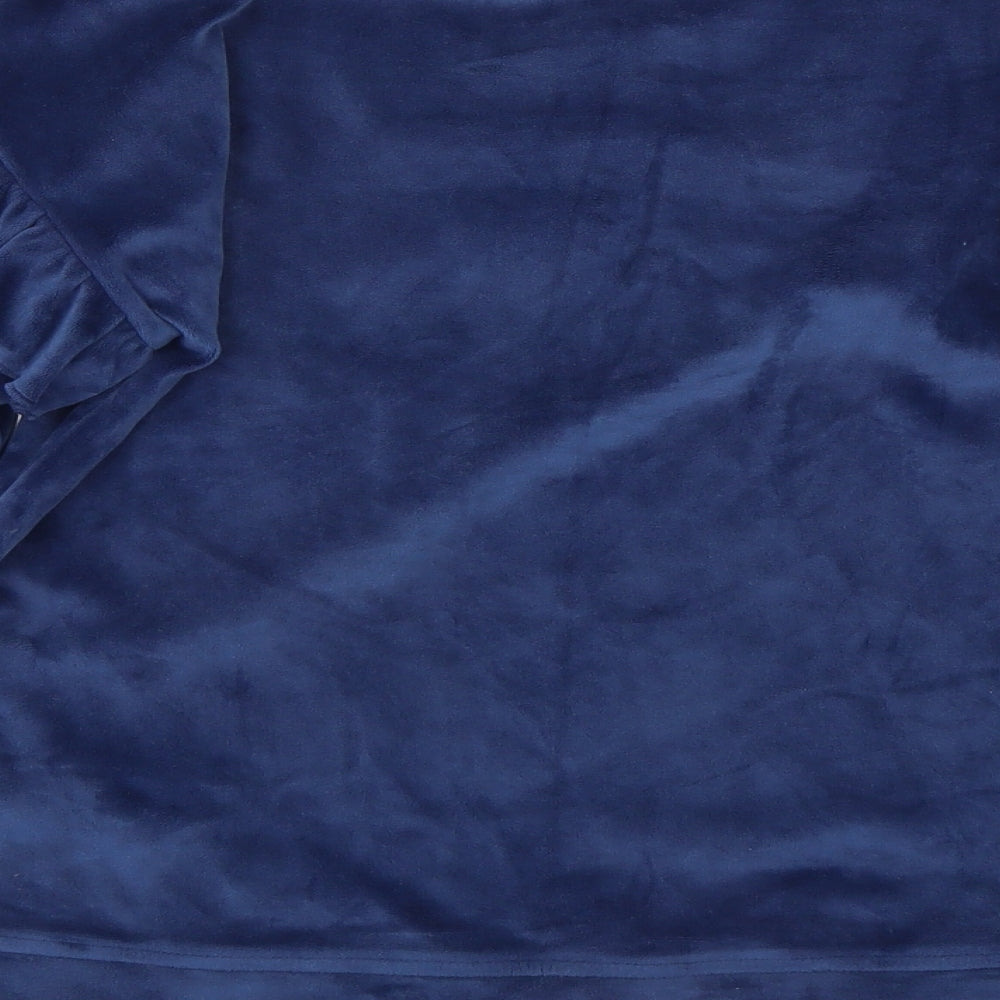 M&S Girls Blue  Velour Top Pyjama Top Size 13-14 Years