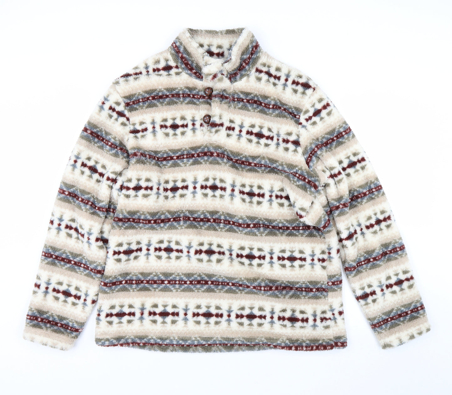 Cotton Traders Womens Multicoloured Fair Isle  Pullover Jumper Size L
