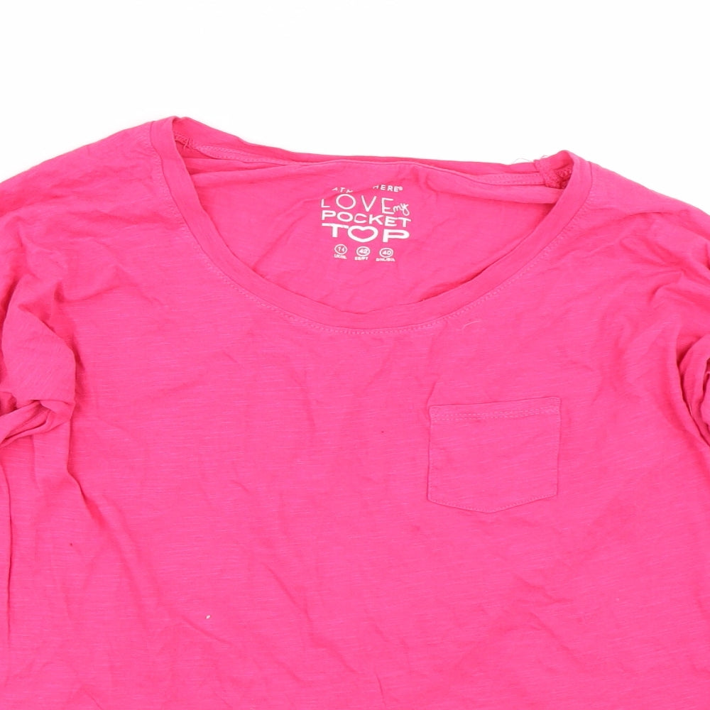 Atmosphere Womens Pink   Basic T-Shirt Size 14