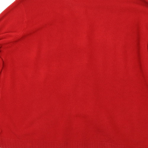 First Avenue Womens Red   Cardigan Jumper Size 20