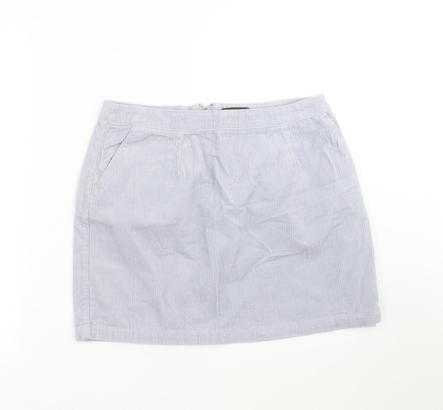 New Look Womens Blue  Corduroy Mini Skirt Size 12
