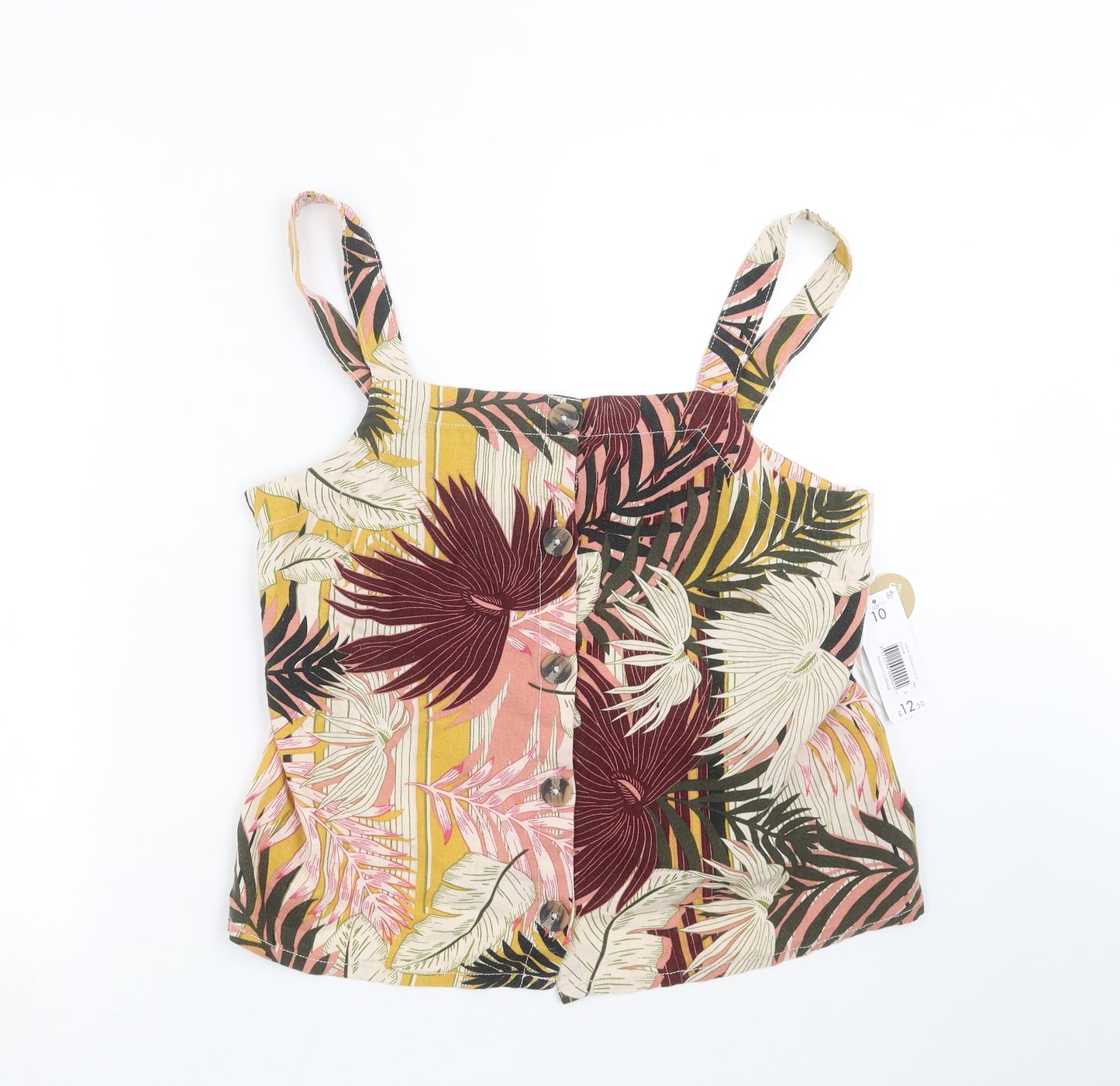 Papaya Womens Multicoloured Floral  Basic Blouse Size 10