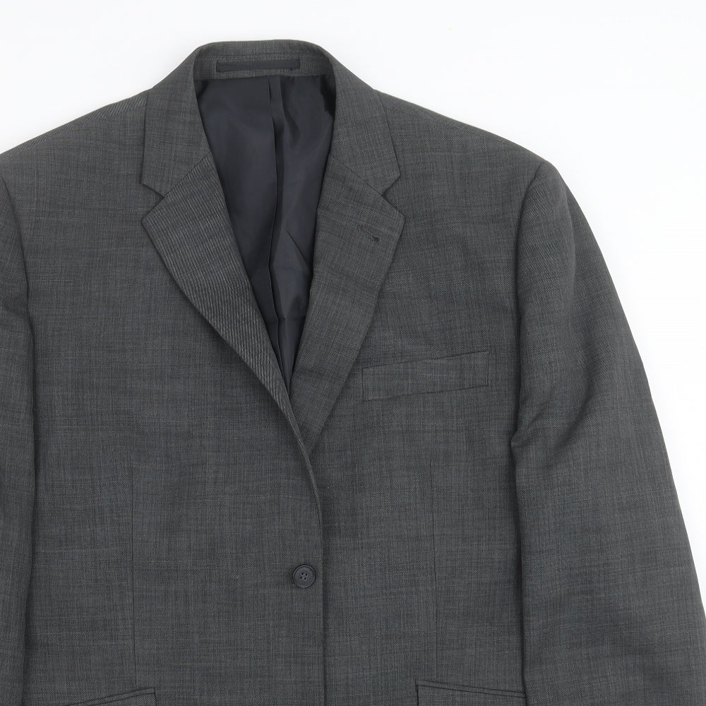 George Mens Grey   Jacket Suit Jacket Size 44