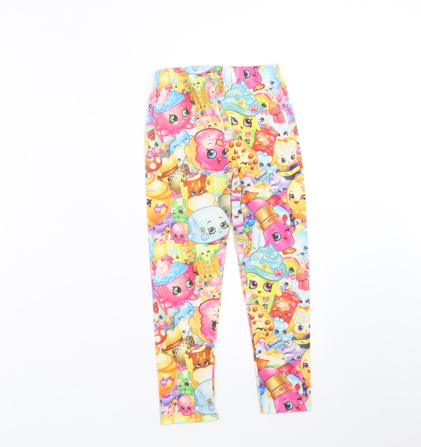 Shopkins Girls Multicoloured   Carrot Trousers Size 5-6 Years - shopkins leggings