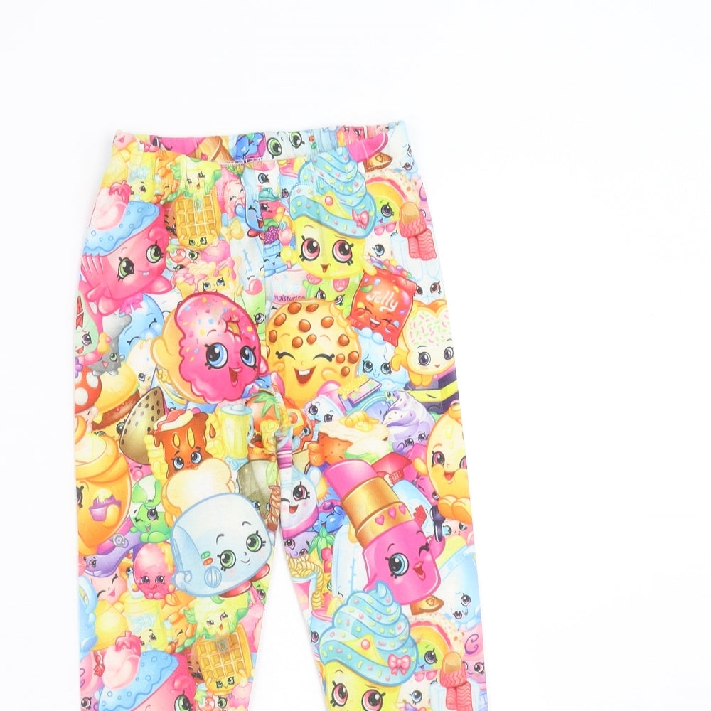 Shopkins Girls Multicoloured   Carrot Trousers Size 5-6 Years - shopkins leggings