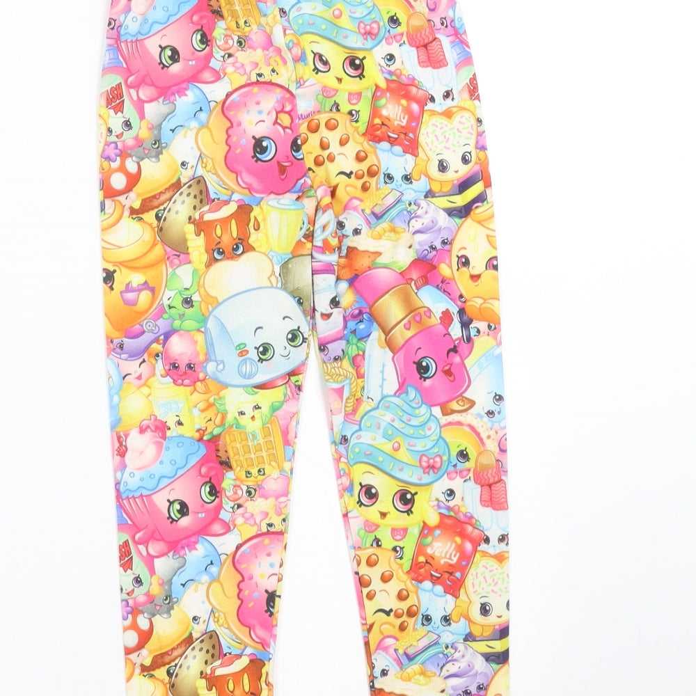 Shopkins Girls Multicoloured   Carrot Trousers Size 5-6 Years - shopkins leggings