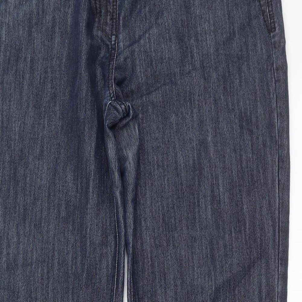 NEXT Womens Blue  Denim Flared Jeans Size 16 L32 in
