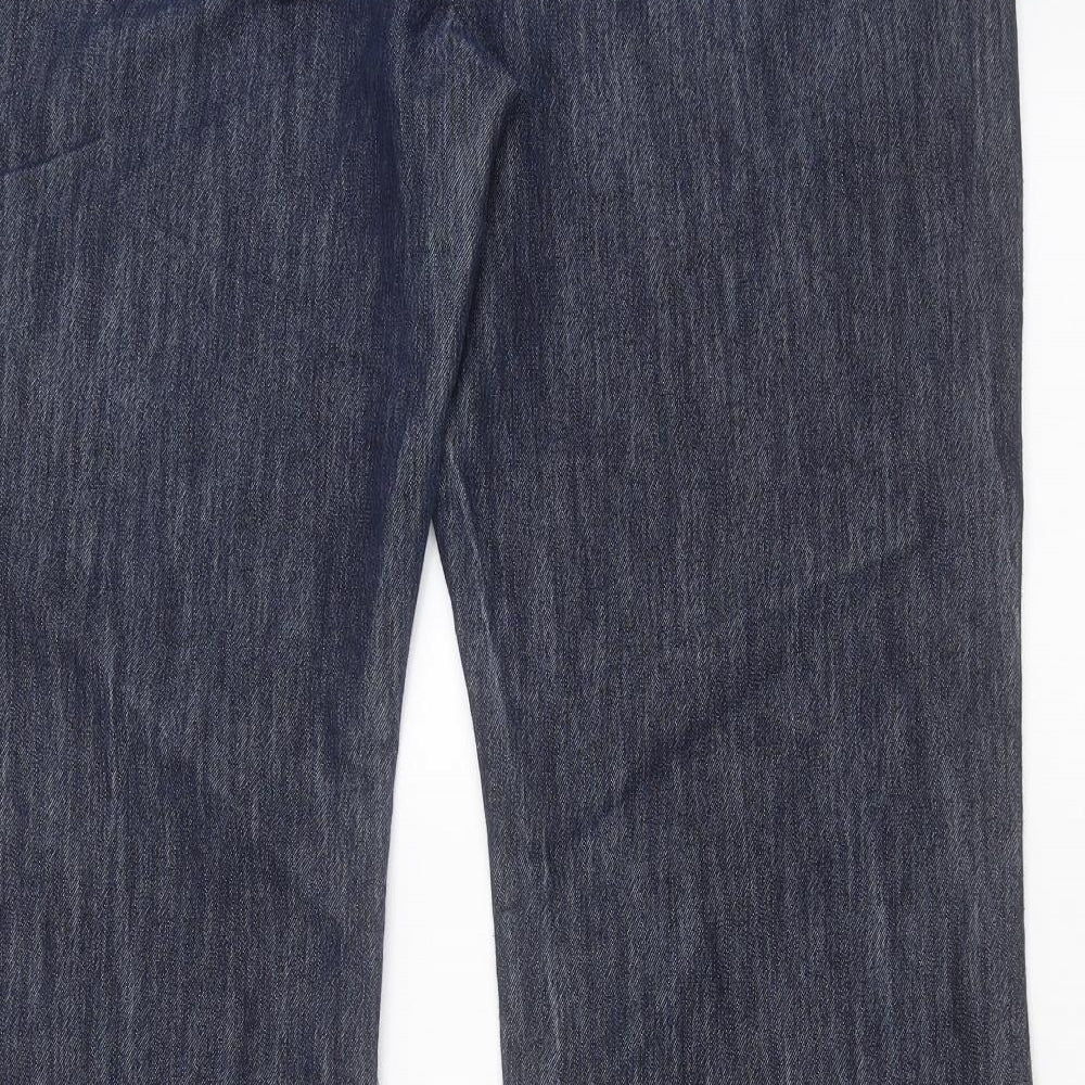 NEXT Womens Blue  Denim Flared Jeans Size 16 L32 in