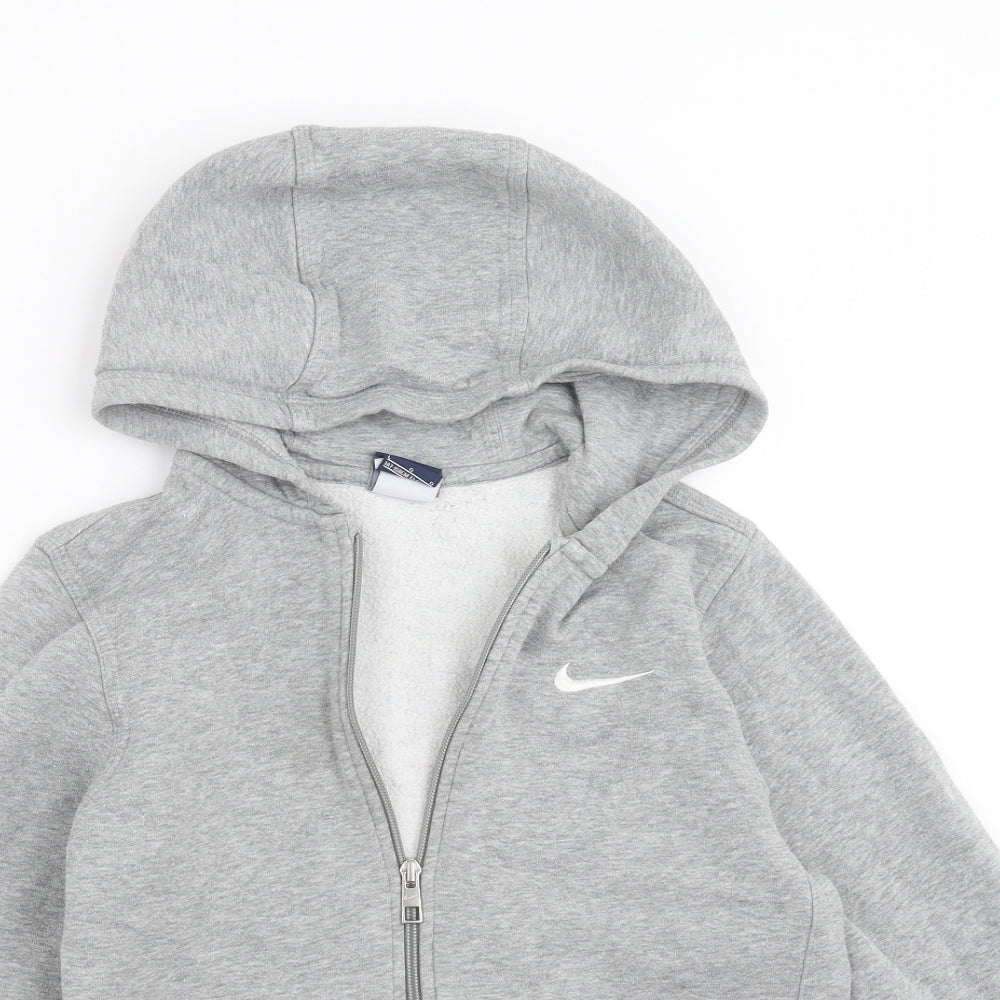 Nike Boys Grey   Full Zip Hoodie Size 12-13 Years