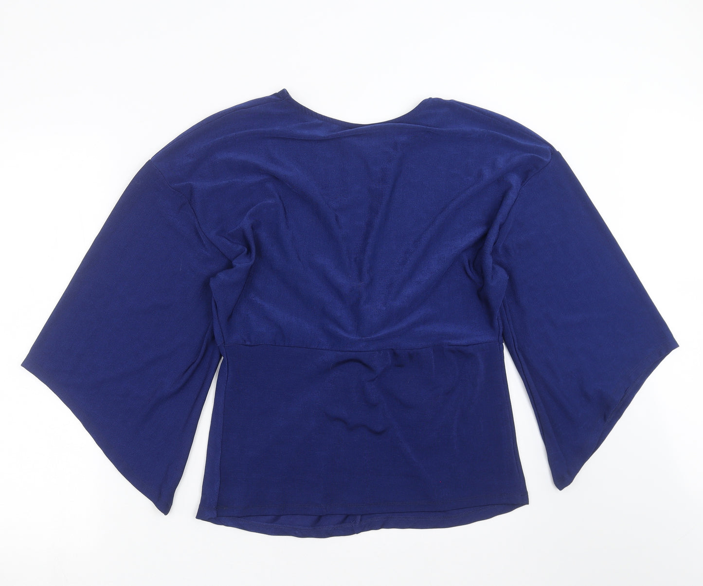 River Island Womens Blue   Basic Blouse Size 16  - Twist front