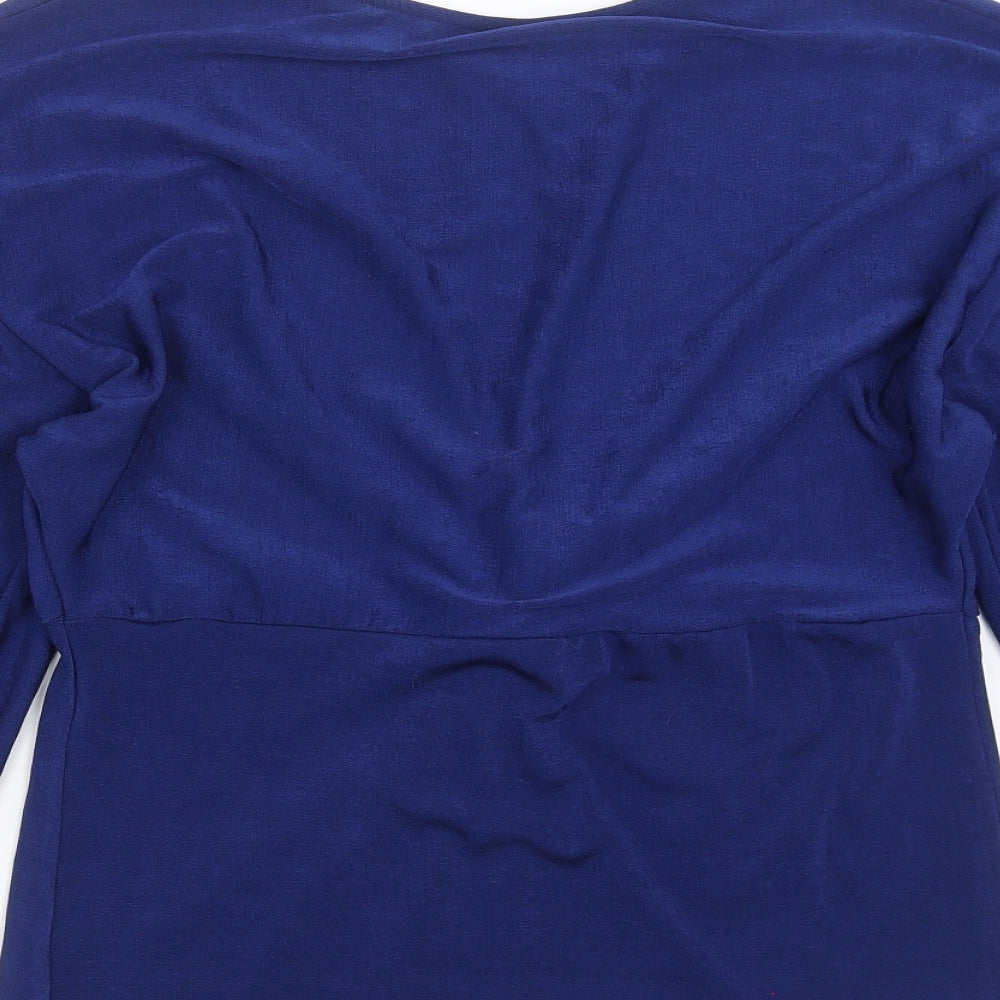 River Island Womens Blue   Basic Blouse Size 16  - Twist front