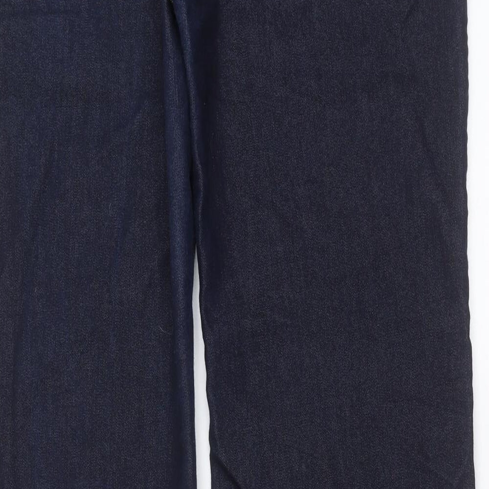 Wallis Womens Blue  Denim Straight Jeans Size 18 L32 in