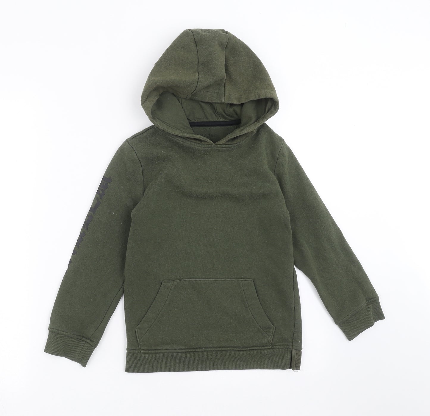 Primark Boys Green   Pullover Hoodie Size 8-9 Years