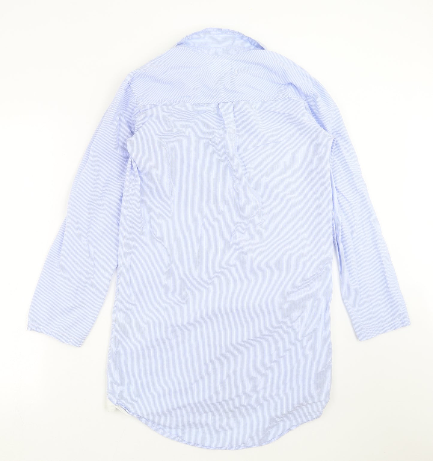 F&F Womens Blue Striped  Top Nightshirt Size 6