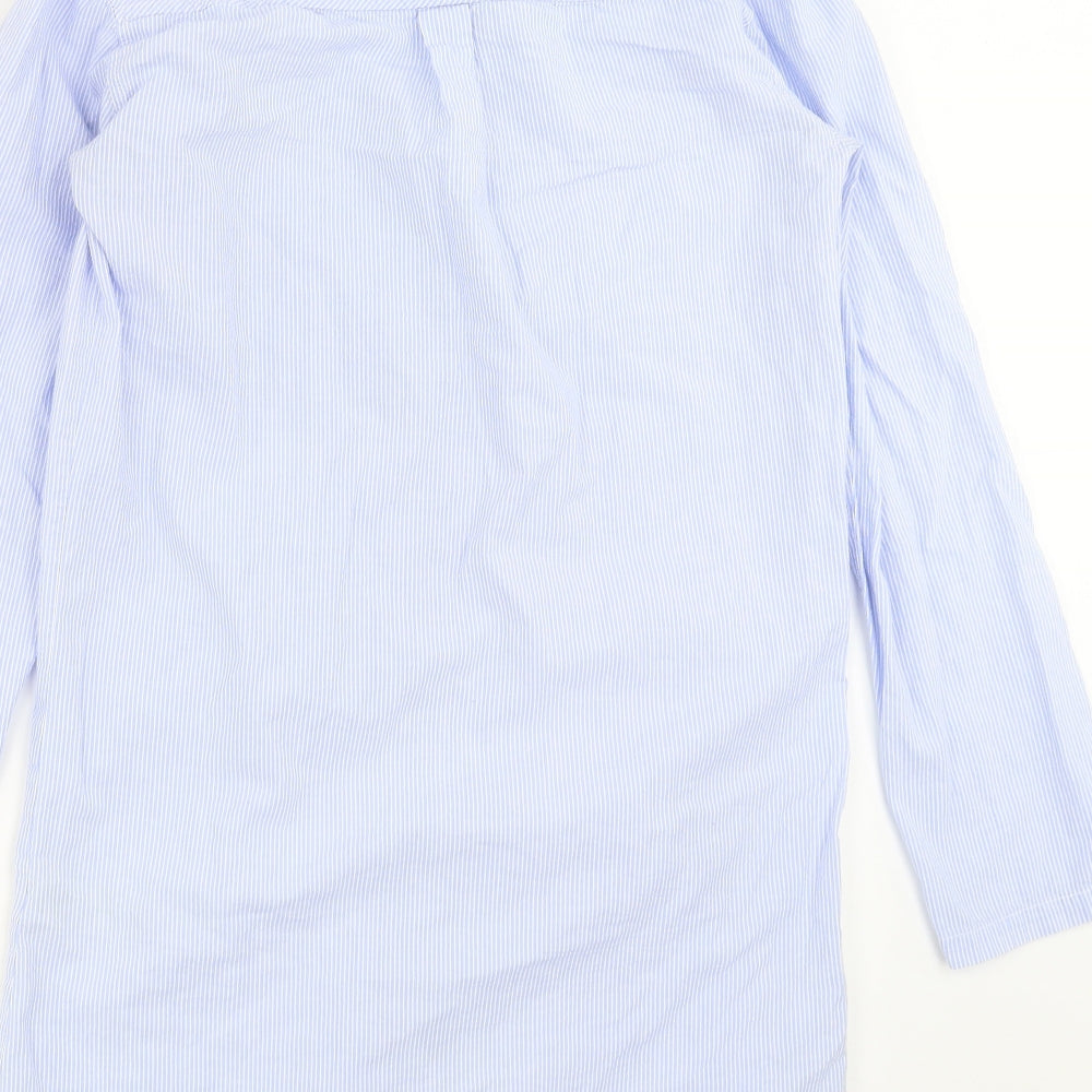 F&F Womens Blue Striped  Top Nightshirt Size 6
