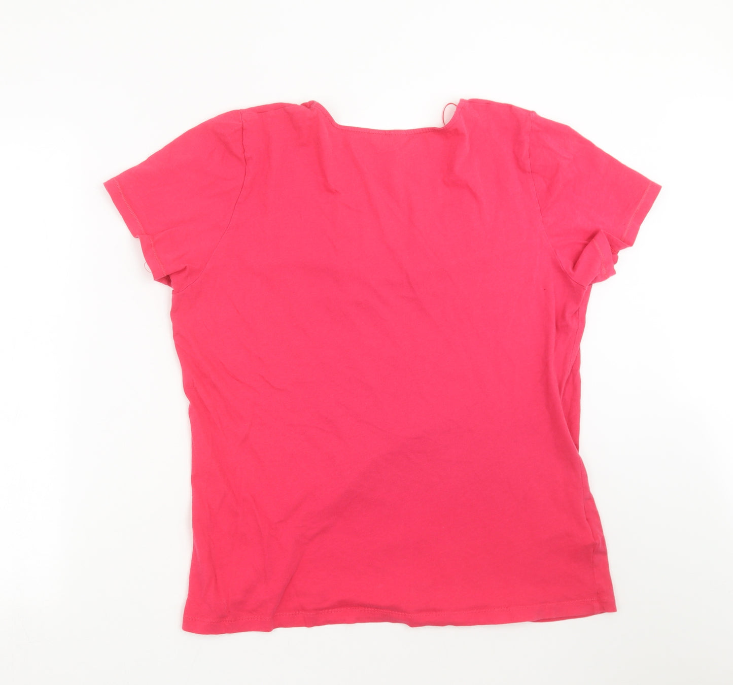 Rogers + Rogers Womens Pink   Basic T-Shirt Size 20