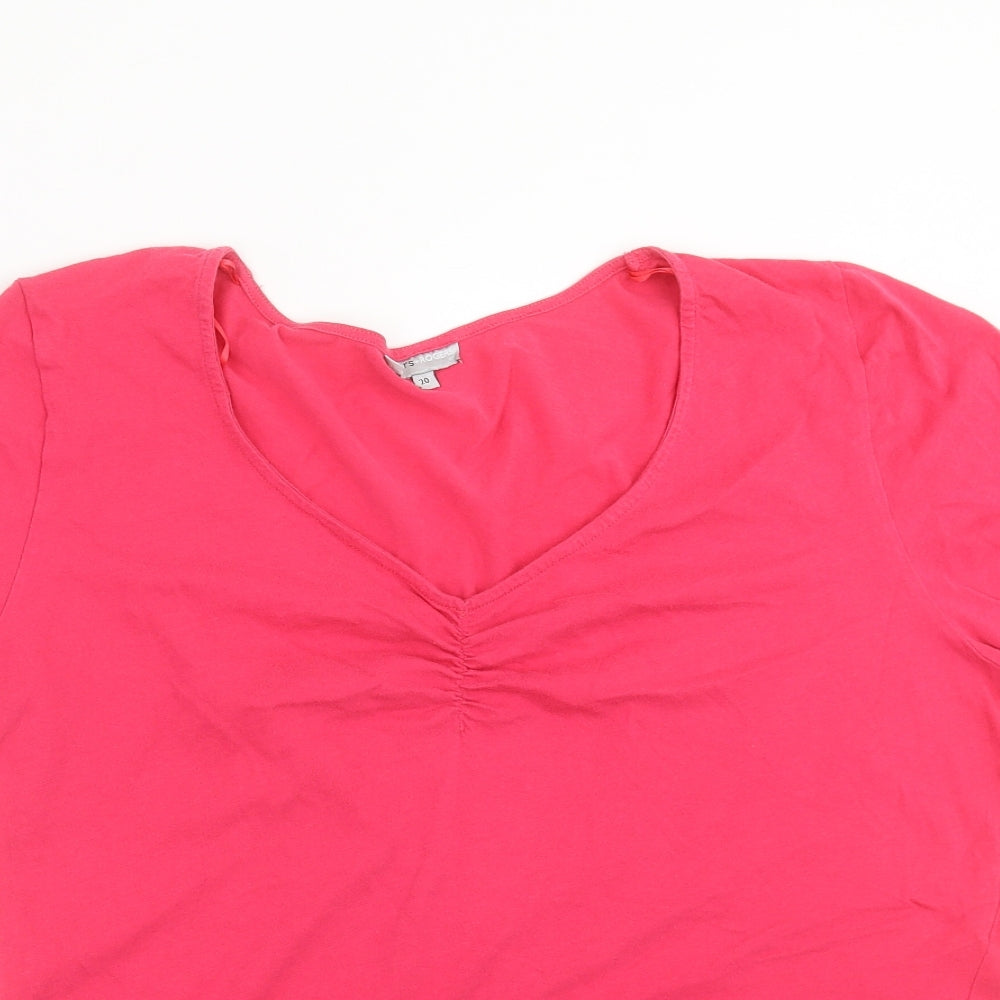 Rogers + Rogers Womens Pink   Basic T-Shirt Size 20