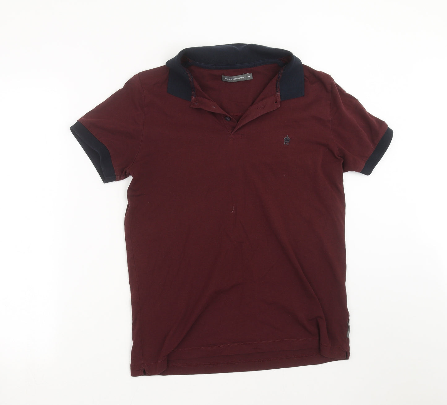 French Connection Mens Purple    Polo Size M  - burgundy