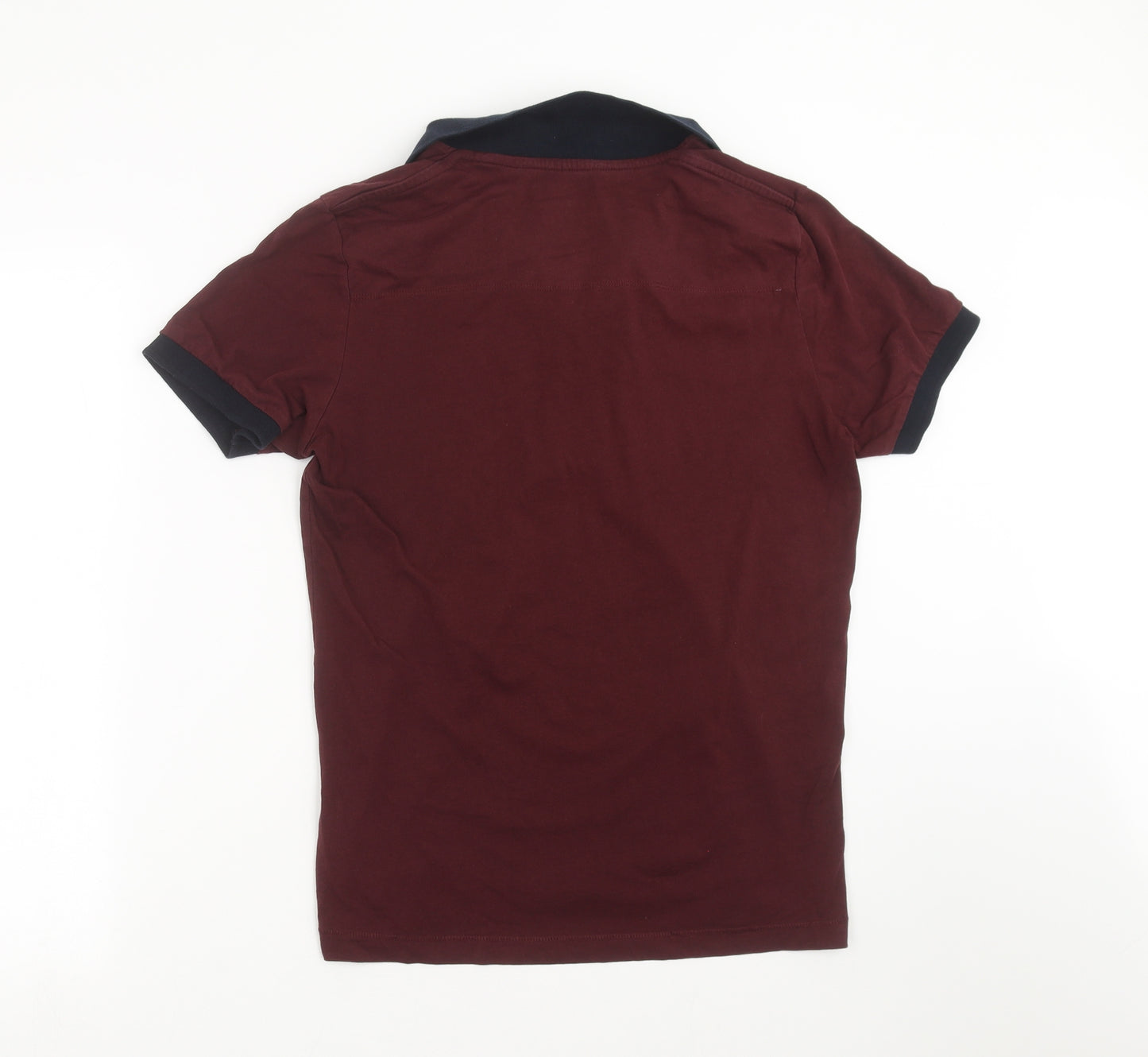 French Connection Mens Purple    Polo Size M  - burgundy