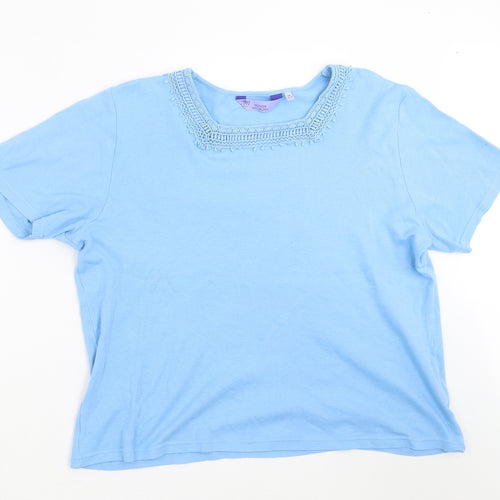 HONOR MILLBURN Womens Blue   Basic T-Shirt Size M