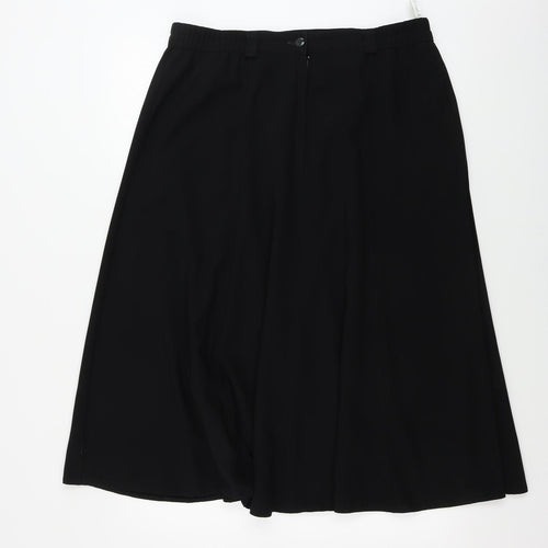 Gold Womens Black   A-Line Skirt Size 18