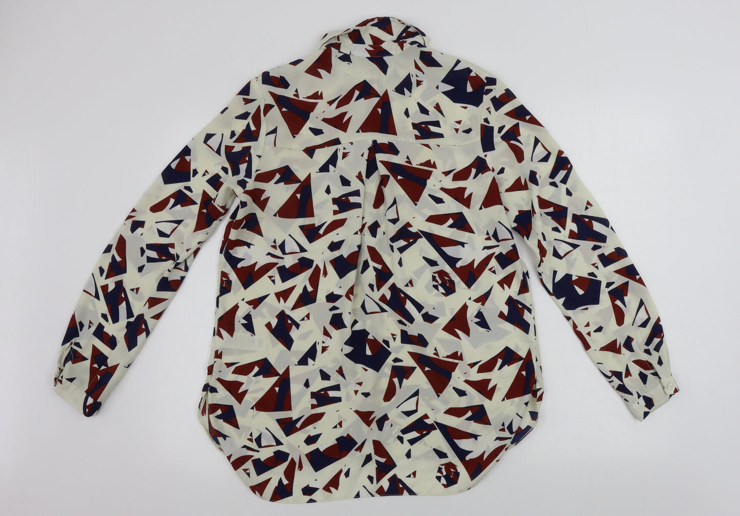 Dorothy Perkins  Womens Beige Geometric  Basic Button-Up Size 12
