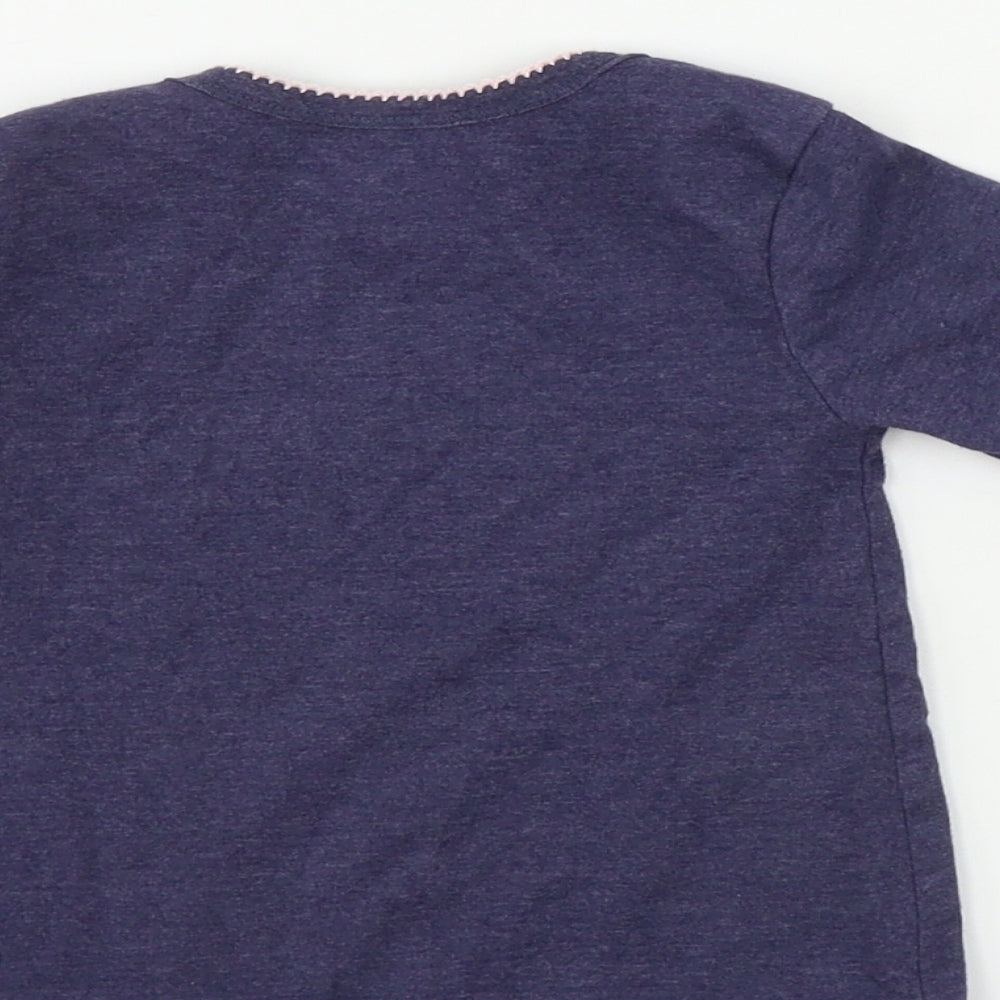 Primark  Girls Blue   Basic T-Shirt Size 9-12 Months