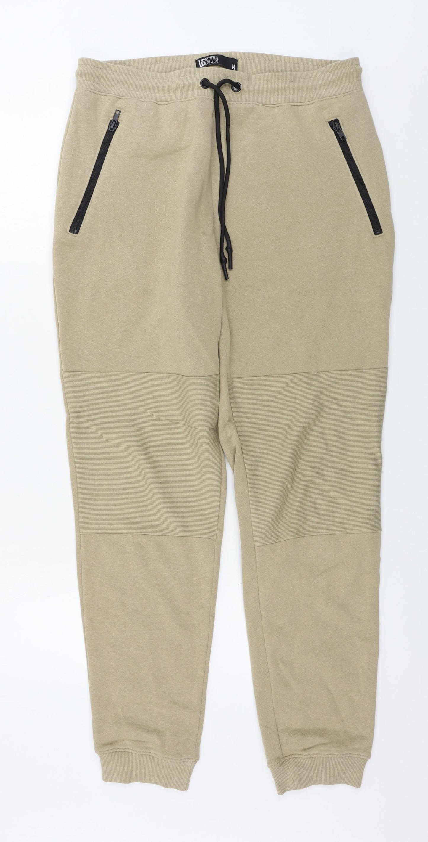 US athletic  Mens Beige   Sweatpants Trousers Size M L28 in