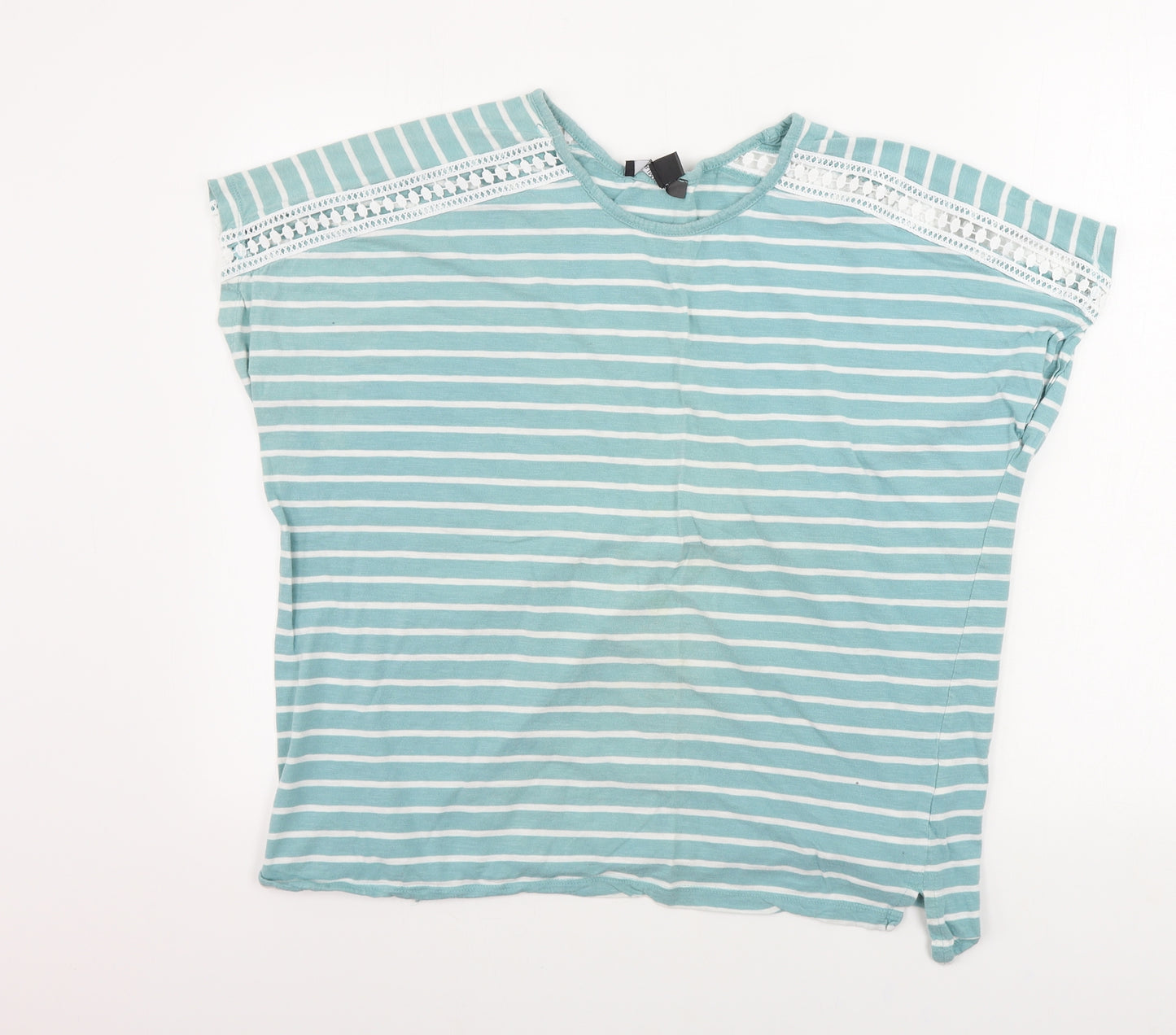Primark   Womens Blue Striped  Basic T-Shirt Size XL