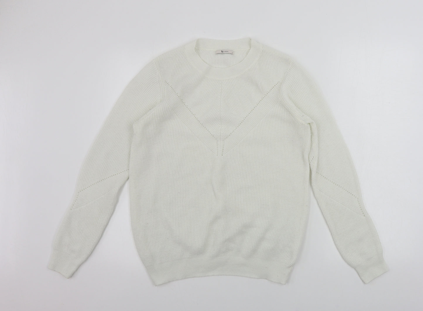 Tu Womens White   Pullover Jumper Size 12