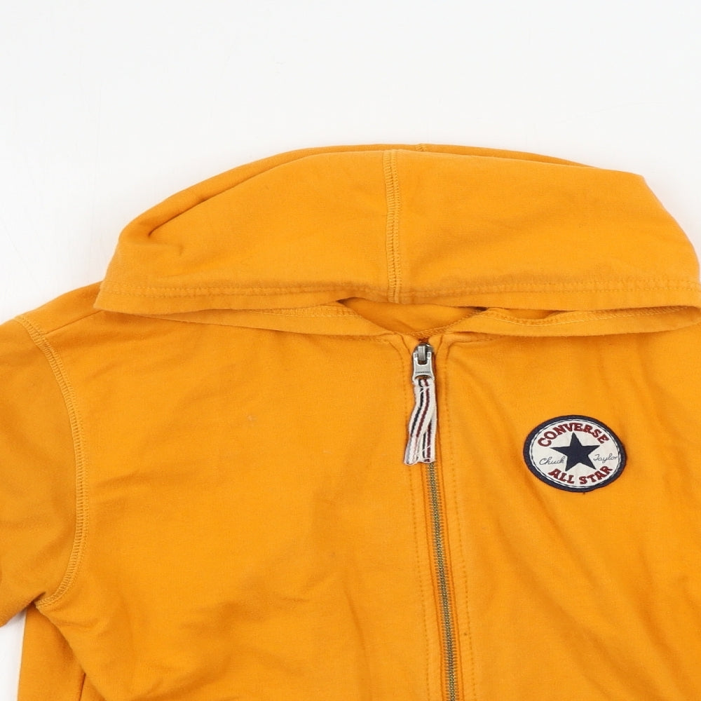 Converse  Boys Orange   Full Zip Hoodie Size 11-12 Years