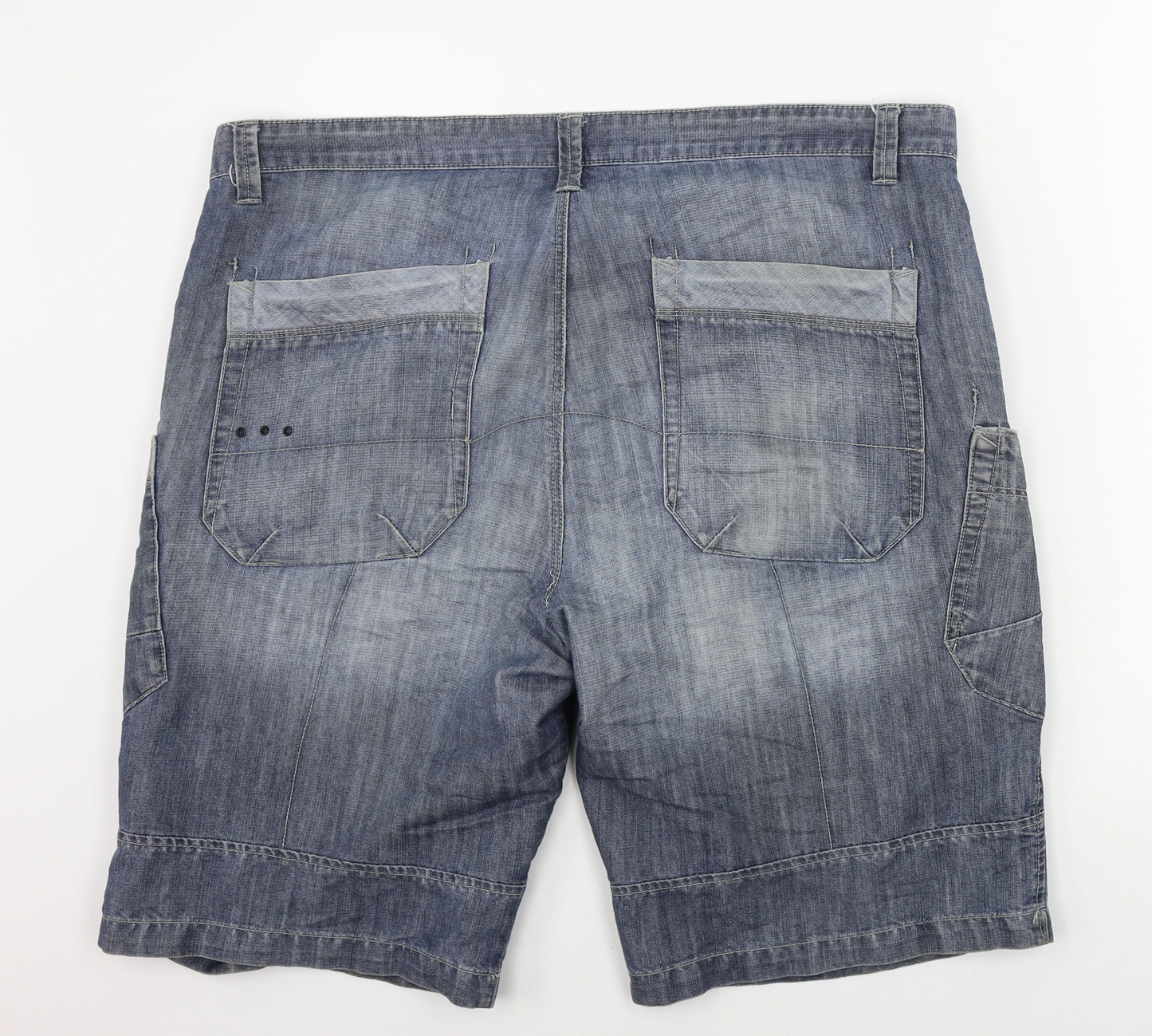 F&F  Mens Blue   Cargo Shorts Size 40 in