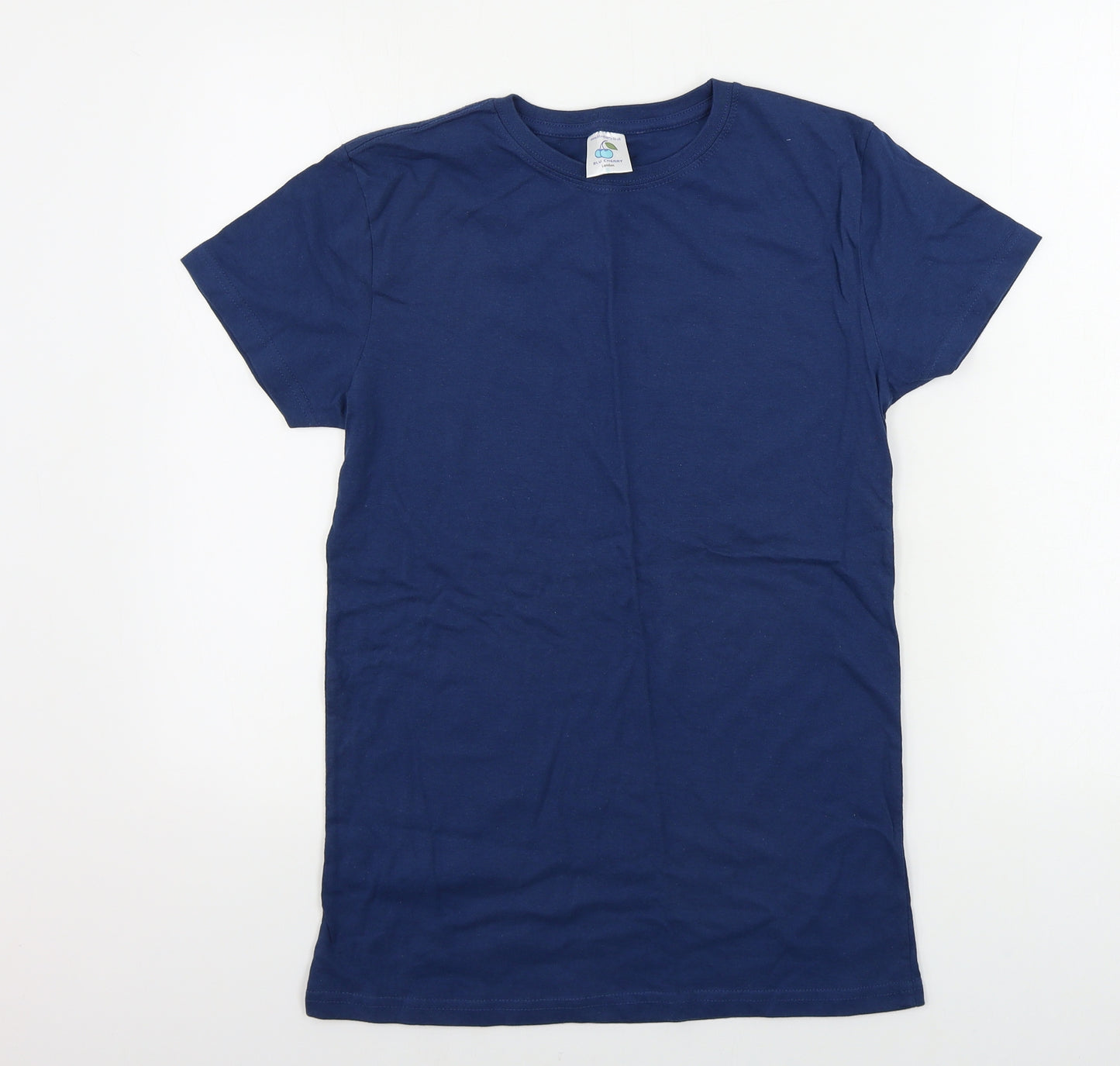 Blue Cherry  Womens Blue   Basic T-Shirt Size S
