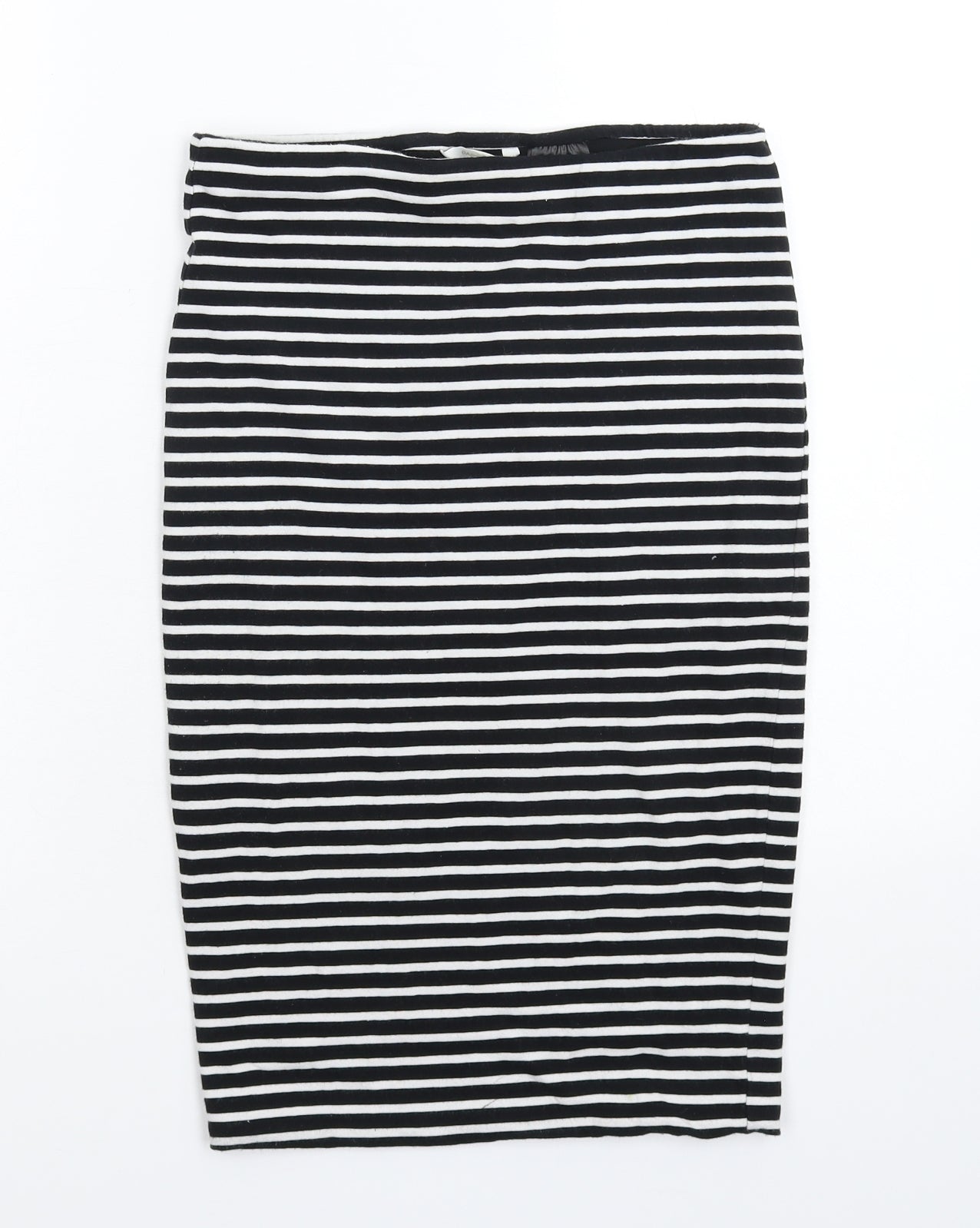 H&M Womens Blue Striped  Straight & Pencil Skirt Size S