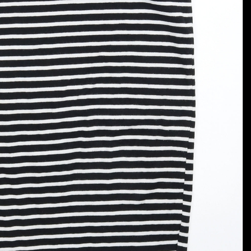 H&M Womens Blue Striped  Straight & Pencil Skirt Size S