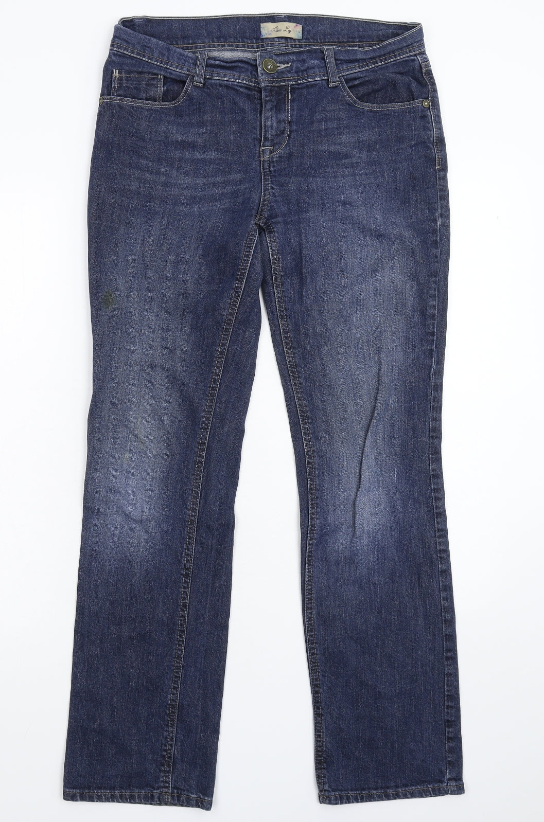 NEXT Womens Blue  Denim Straight Jeans Size 10 L29 in