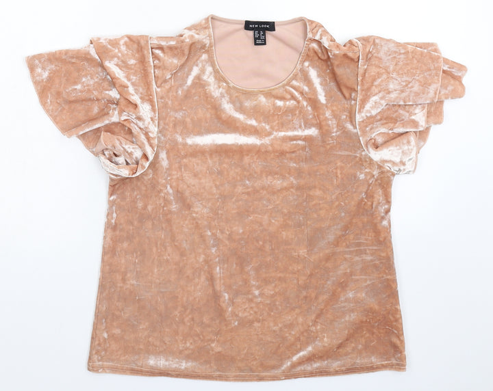 New Look Womens Beige Pullover Jumper Size 12