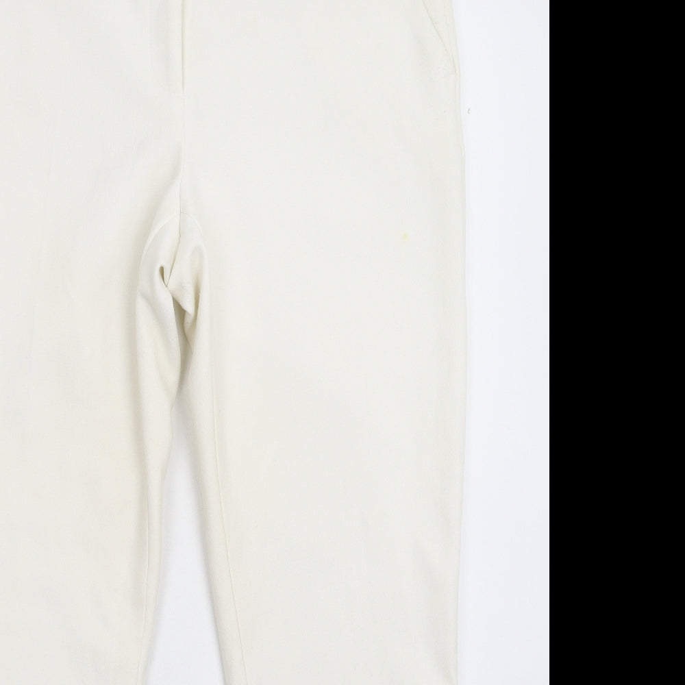 River Island Womens White   Trousers  Size 14 L28 in
