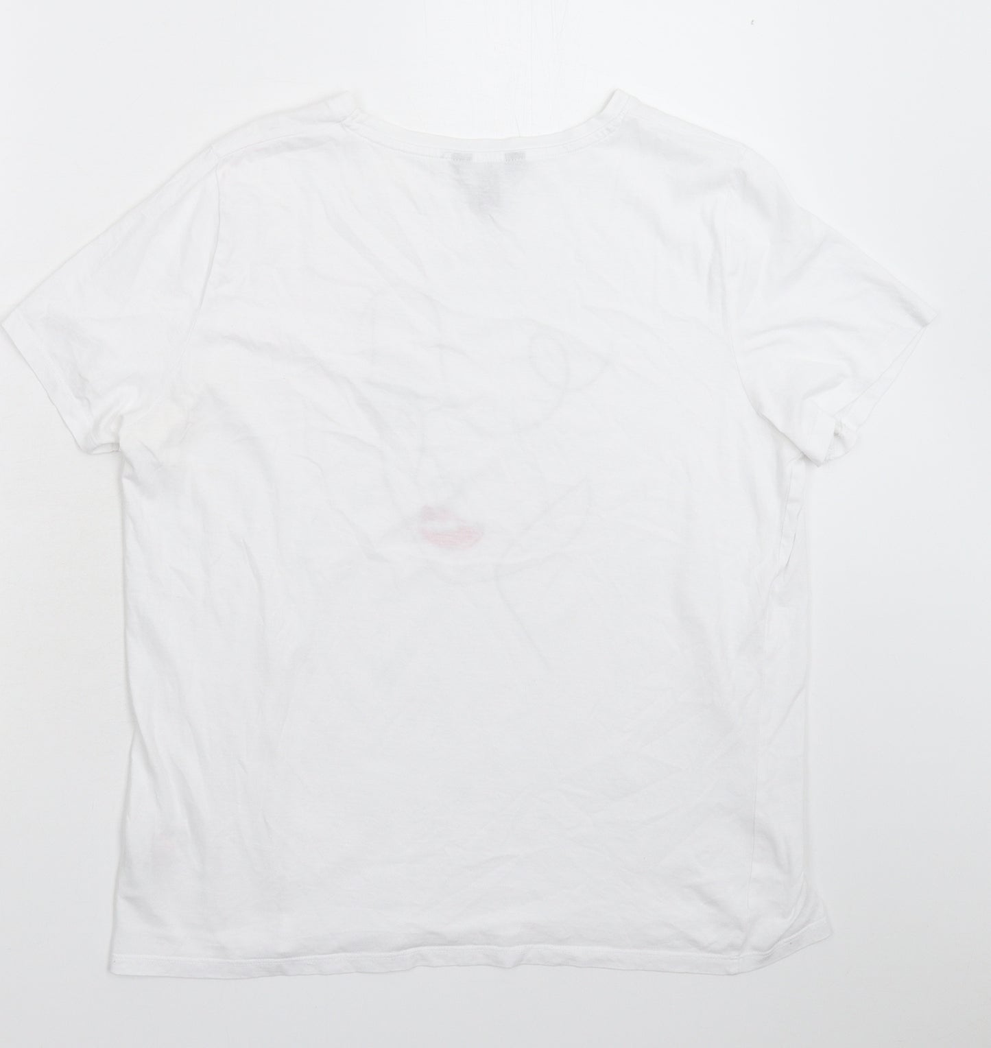 New Look Womens White   Basic T-Shirt Size 16
