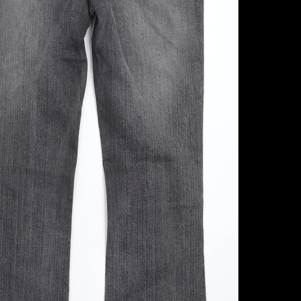Wallis Womens Grey  Denim Bootcut Jeans Size 14 L28 in