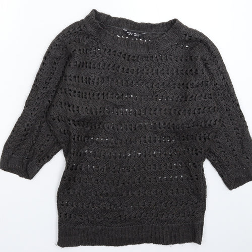 Select Womens Grey  Knit Pullover Jumper Size 10