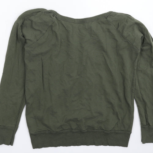 Preworn Womens Green   Pullover Sweatshirt Size 12