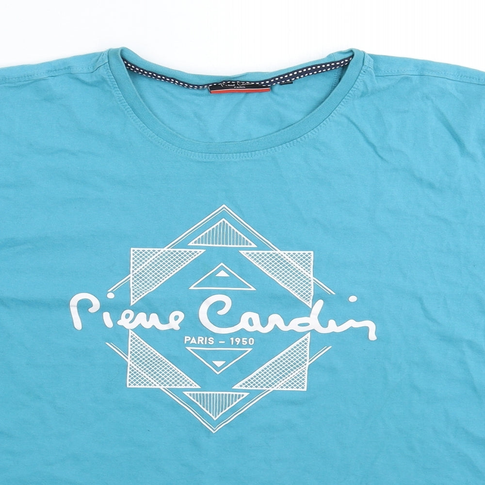 Pierre Cardin Mens Blue    T-Shirt Size 3XL