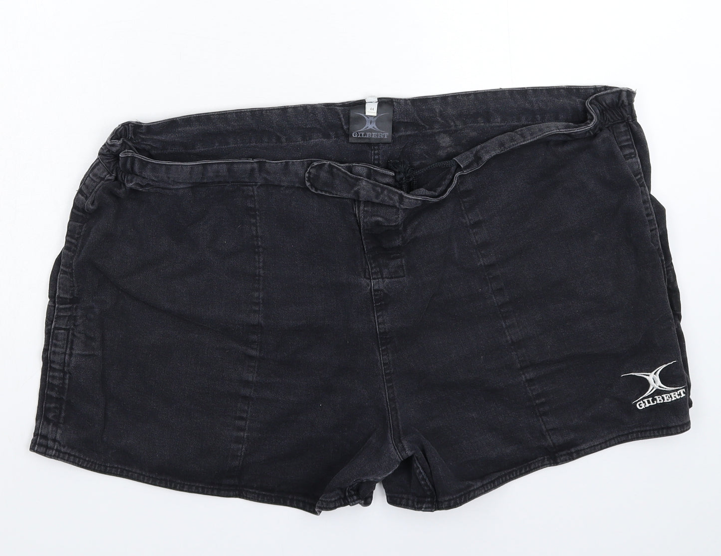 Gilbert Womens Black  Denim Hot Pants Shorts Size 44 in