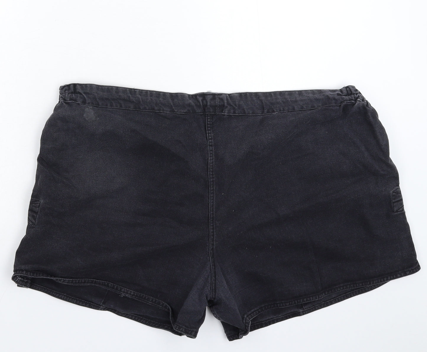 Gilbert Womens Black  Denim Hot Pants Shorts Size 44 in