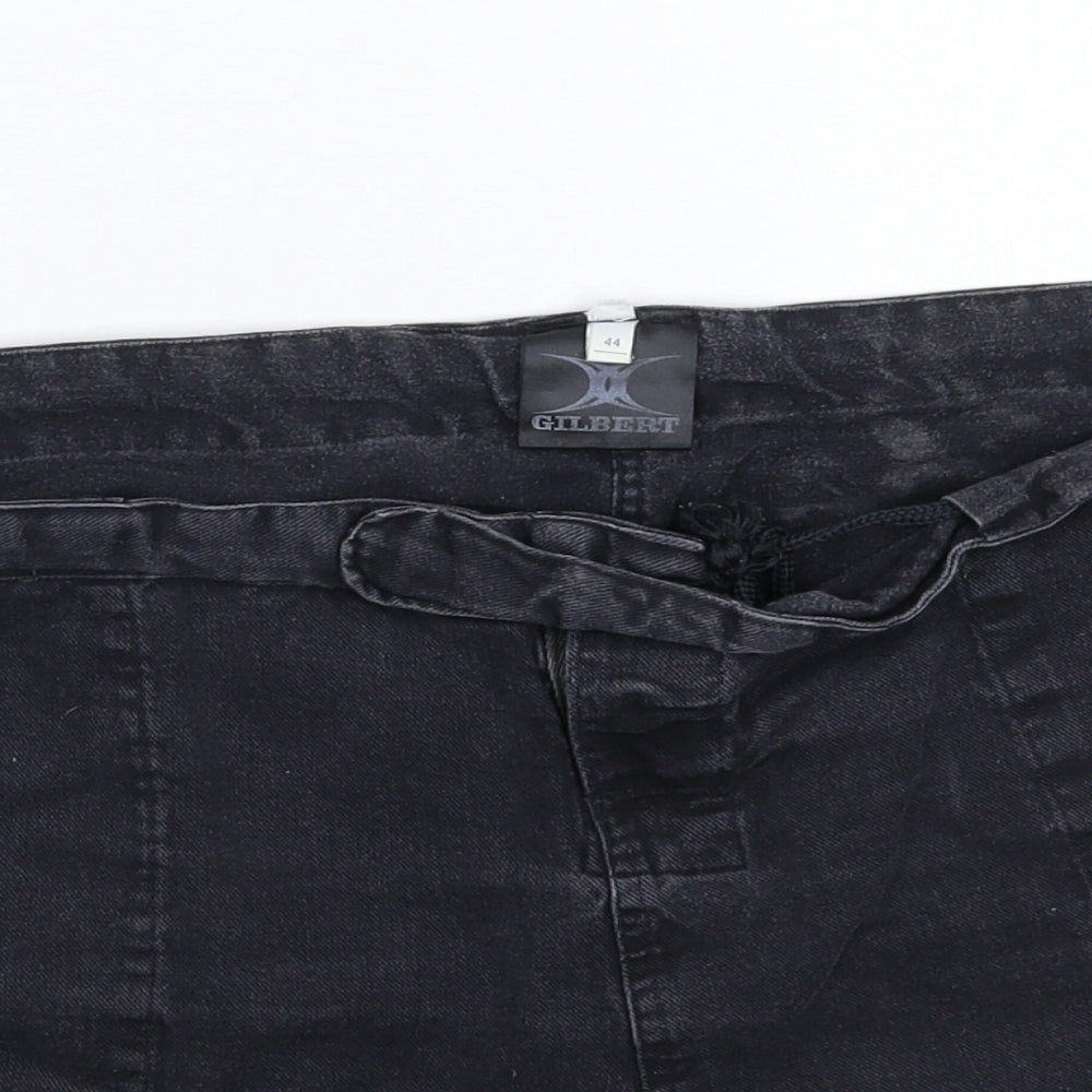 Gilbert Womens Black  Denim Hot Pants Shorts Size 44 in